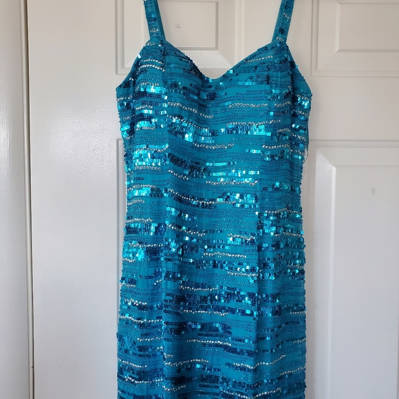 NWOT Scala Sequined Dress L - Picture 4 of 16